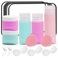 Silicone Petal Travel Bottles for Shampoo, Lotion, and Toiletries