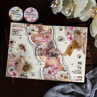 Vintage Floral Washi Tape for DIY Crafts and Scrapbooking