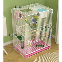 Tall Indoor Parrot Cage for Breeding Cockatiels and Parakeets