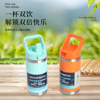 Portable Double-Wall Vacuum Insulated Kids Water Bottle with Handle, Large Capacity for Outdoor Travel