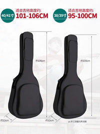 Deluxe Padded Waterproof Acoustic Guitar Gig Bag for 38-41 Inch Guitars