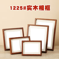 Solid Wood Photo Frame Walnut Color for Certificates and Pictures, Desktop Display, Various Sizes