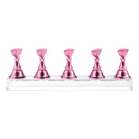 Acrylic Nail Practice Holder with Magnetic Chess Piece Display Stand
