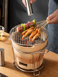Clay Charcoal Stove Hot Pot with Kettle, Traditional Style for Tea Ceremony, BBQ, and Boiling Water, Electric and Charcoal Dual-Use