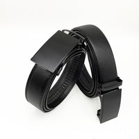 Men's PU Leather Automatic Buckle Belt for Business and Casual Wear