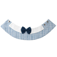 Striped Cartoon Pet Dog Bandana with Bow Tie Collar for Small to Large Dogs