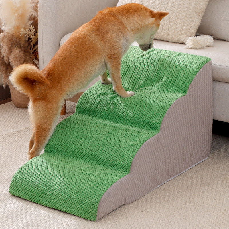 Pet Stairs Non-Slip Washable High Rebound Dog Ramp Multi-Layer Options for Small to Large Dogs