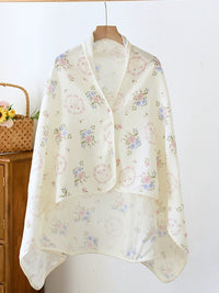 Maternity Nursing Shawl Cotton Gauze Postpartum Breastfeeding Cover-Up
