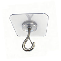 Heavy-Duty Ceiling Hooks for Hanging Plants & Curtains - No-Trace Adhesive & Suction Cup Options