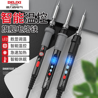 DELIXI Electric Soldering Iron Kit with Digital Display and Temperature Control for Home Electronics Repair