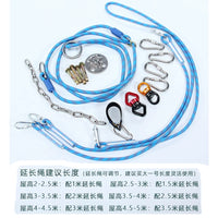 Sensory Swing Hanging Kit with Adjustable Rope and Ceiling Mounts