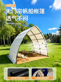 Outdoor Square Tube Sail Tent for Events, Camping, and Dining