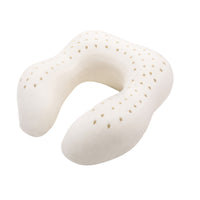 Portable Natural Latex U-Shaped Travel Neck Pillow with Adjustable Core