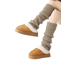 Women's Wool Leg Warmers for Winter Boots and Slippers