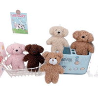 Cute Teddy Bear & Puppy Plush Keychain Pendant for Bags and Accessories