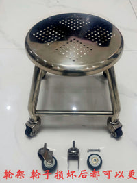 Rolling Swivel Stool with Wheels for Bathroom, Shower, and Household Tasks