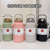 Large Capacity Insulated Water Bottle with Handle - Hot & Cold, Portable for Sports & Outdoors