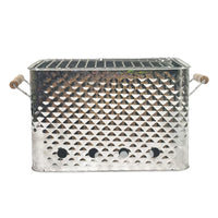 Stainless Steel BBQ Grill Outdoor Camping Picnic Tabletop Smoker Charcoal Grill for Backyard and Patio