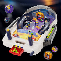 Space Theme Pinball Machine for Kids, Educational Tabletop Football Basketball Game, Parent-Child Interactive Toy