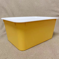 Stackable Plastic Storage Bins with Lids for Pantry, Cabinets, and Drawers