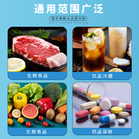 Multi-Grid Self-Absorbing Ice Pack for Food Delivery, Cake, Seafood, and Perishable Goods - Reusable and Thickened