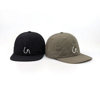Japanese Style Embroidered Quick-Dry Baseball Cap with Soft Brim for Outdoor Activities