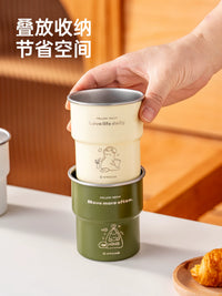 Onlycook 304 Stainless Steel Camping Mug Portable Coffee Water Cup for Kids