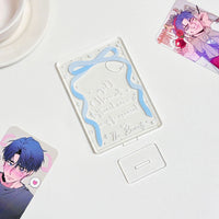 Bowknot Kpop Photocard Holder Display Stand Desktop Photo Frame