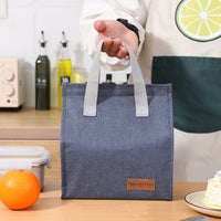 Portable Insulated Lunch Bag with Aluminum Film Lining, Large Capacity Waterproof Bento Tote