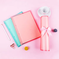 Detachable A5/B5 Soft Cover Loose-Leaf Notebook with Frosted PP Cover