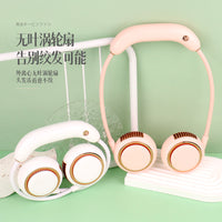 Portable USB Rechargeable Neck Fan with Adjustable Lanyard for Students and Outdoor Activities