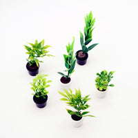 Dollhouse Miniature Nordic Green Plant Potted Tree for OB11 Doll House Furniture Garden Decor