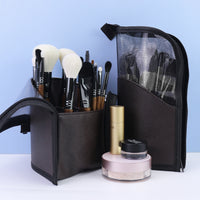 16-Piece Professional Animal Hair Makeup Brush Set for Face and Eyes