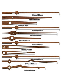 Silent Quartz Clock Movement with Walnut Wood Hands for DIY Wall Clocks