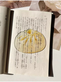 Cute Original Steamed Bun Acrylic Bookmark for Students, High Aesthetic Transparent Reading Marker