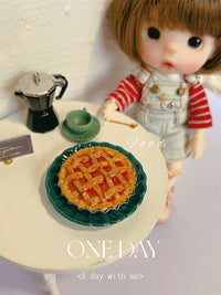 Dollhouse Miniature Simulation Food Dessert Toy - Mini Apple Pie & Fruit Tarts