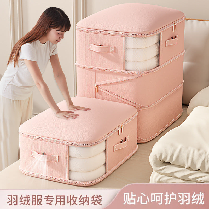 Vacuum Compression Storage Bag for Down Comforters and Clothes, Large Capacity, Visible Window