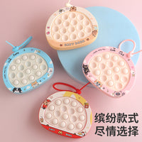 Cute Capybara 14-Hole Pop Fidget Toy Keychain for Stress Relief
