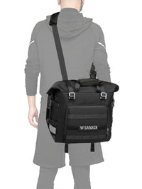 SANXDI Bicycle Pannier Bag, Large Capacity Waterproof Bike Rack Bag for Mountain Bikes, Long Distance Cycling Tail Bag
