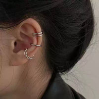 Non-Pierced Ear Cuffs for Women, Ins-Inspired Minimalist Design Ear Clip Set