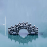 Miniature Retro Artificial Bridge for Micro Landscape Garden Bonsai Decor