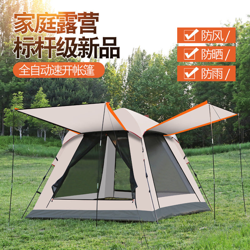 Automatic Pop-Up Camping Tent for Outdoor Activities, Sun Protection, and Rainproof