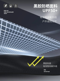 KOMMOT Pop-Up Beach Sun Shelter Tent UV Protection Portable for Camping & Outdoor Activities