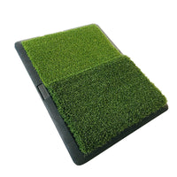 Golf Hitting Mat Dual-Color Swing Practice Pad with Trajectory Display