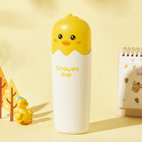 Portable Cartoon Animal Travel Toothbrush Holder & Mouthwash Cup Set for Family