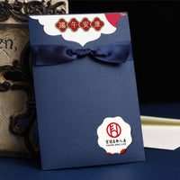 Chenfan Bowknot Birthday Card, Business Invitation, Creative Hollow Mid-Autumn Festival Card
