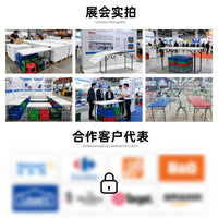 Portable Folding Plastic Table for Outdoor Market Stalls and Home Use, Adjustable Height