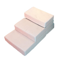 Foldable 3-Step Pet Stairs with Removable Cover for Small Dogs