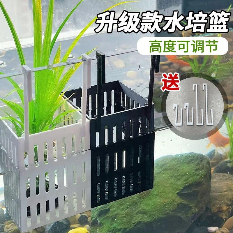 Hydroponic Plant Basket Wall-Mounted Transparent Thickened for Green Plants Fish Tank Micro-Landscape