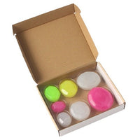 Glow-in-the-Dark Stacking Stones for Garden, Aquarium, and Kids' Play - 315g Luminous Pebbles